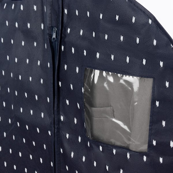 Tmavě modrý závěsný obal na oblečení Compactor Dots, délka 100 cm-image-3