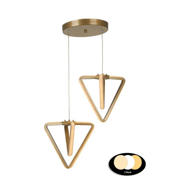 Kovové LED závěsné svítidlo v bronzové barvě ø 20 cm Baris – Squid Lighting-image-2