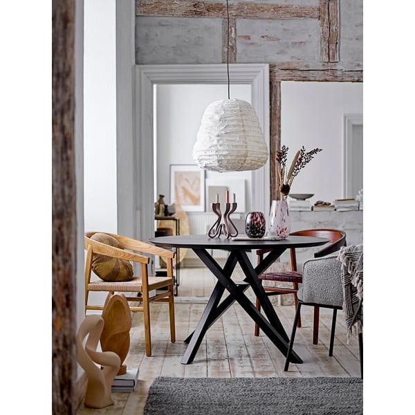 Bílé závěsné svítidlo ø 50 cm Leena – Bloomingville-image-4