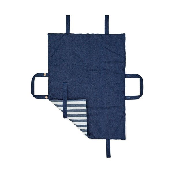 Modrá bavlněná deka pro psa 60x80 cm Tabby – Kave Home-image-2