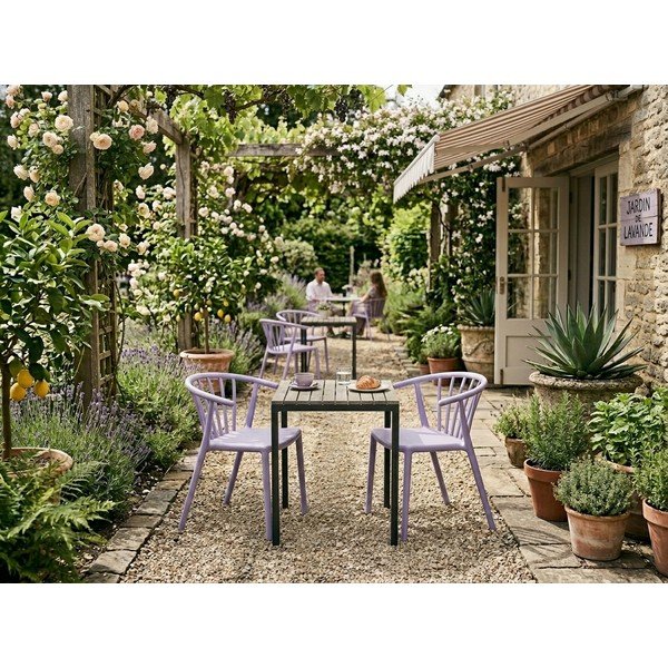 Plastová zahradní židle v levandulové barvě Capri – Bonami Essentials-image-1