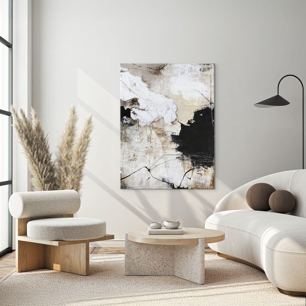 Tištěný/s ručně malovanými prvky obraz na plátně 90x118 cm Reform 1 – Malerifabrikken-image-1