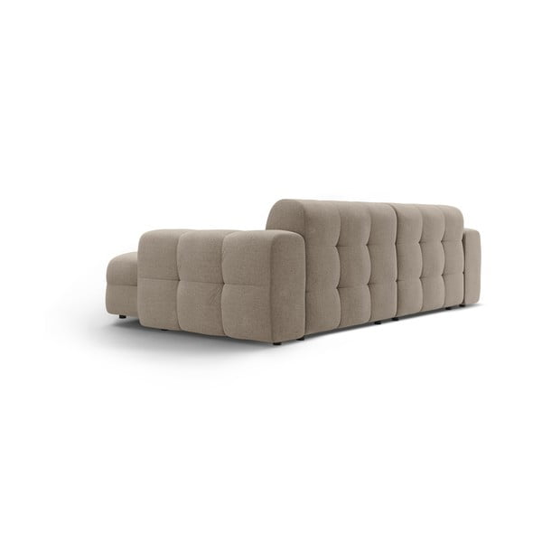 Hnědá rohová pohovka (pravý roh/s lenoškou) Kendal – Micadoni -image-4