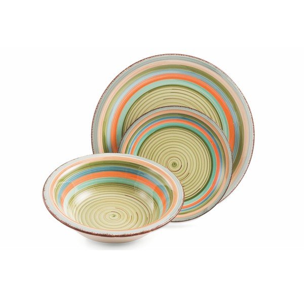 18dílná sada barevného nádobí z kameniny Villa d'Este Mykonos Sombrerors-image-4