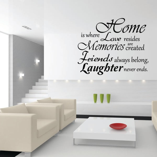 Samolepka Ambiance Home, Love And Laughter