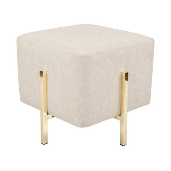Bílá stolička s nohami ve zlaté barvě Vivorum Liani