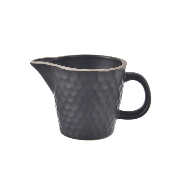 Černá keramická konvička na mléko 100 ml Tea Time – Orion