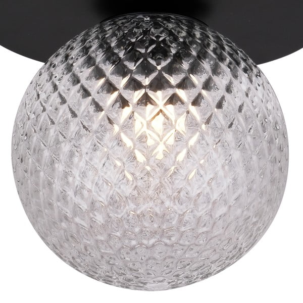 Černé stropní svítidlo SULION Musa, ø 14 cm-image-2