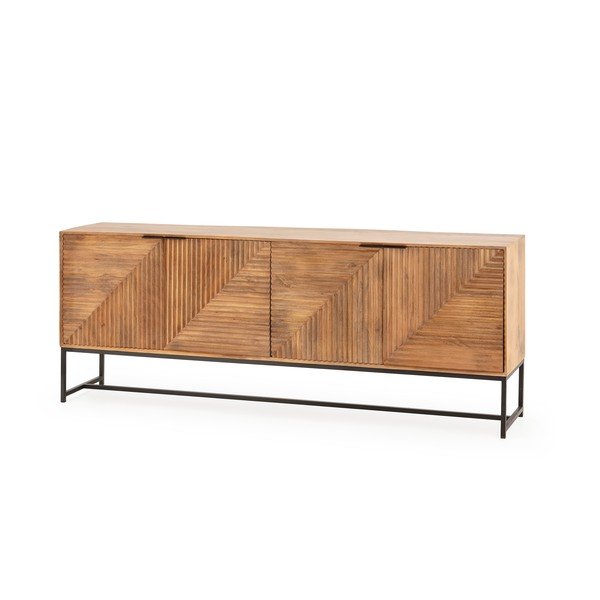 Komoda z mangového dřeva v přírodní barvě 210x80x40 cm Nereida – MOME-image-2