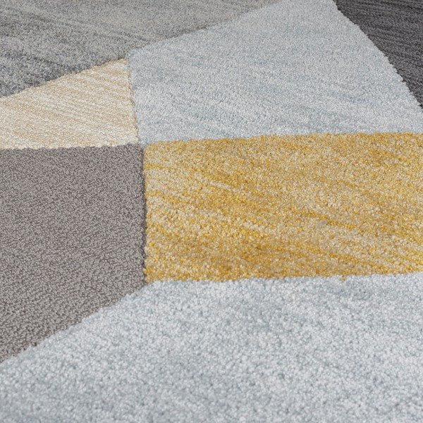 Šedo-žlutý koberec Flair Rugs Icon, 120 x 170 cm-image-2