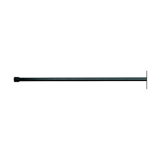 Černá tyč na sprchový závěs s nastavitelnou délkou iDesign Cameo, délka 109 - 191 cm