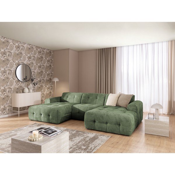 Zelená rohová pohovka (do "U"/s lenoškou) Melva – Ropez-image-3