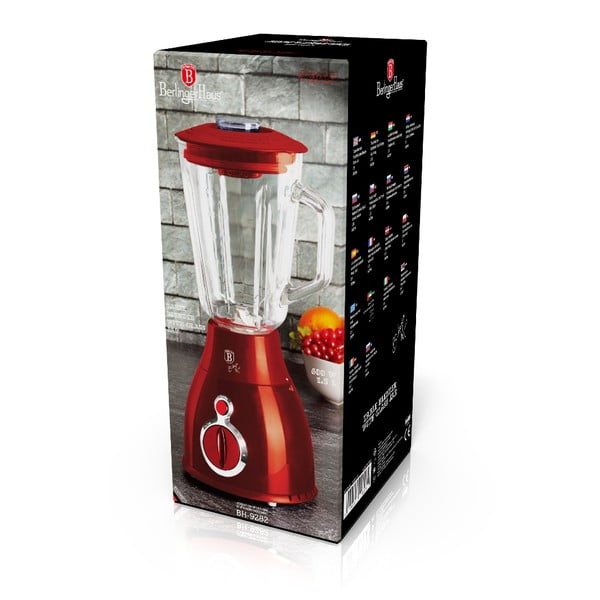 Červený mixér Burgundy Metallic Line - BerlingerHaus-image-4