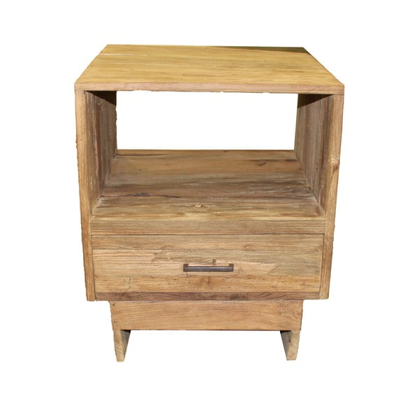 Noční stolek se  zásuvkou z teakového dřeva HSM collection Baliaga