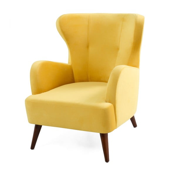 Žluté křeslo ušák Balcab Home Jane-image-1