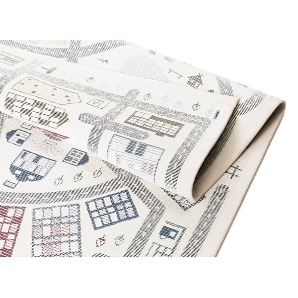 Bílý oboustranný dětský koberec Narma Ülejõe, 160 x 230 cm-image-4