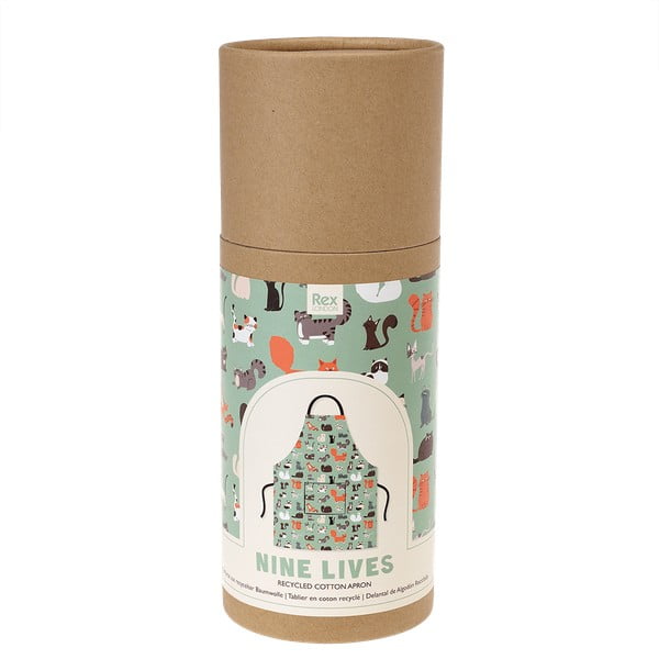 Zástěra z recyklované bavlny Rex London Nine Lives-image-3