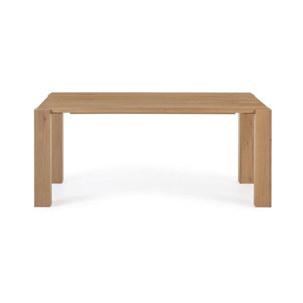 Jídelní stůl v dekoru dubu 90x160 cm Deyanira – Kave Home-image-3