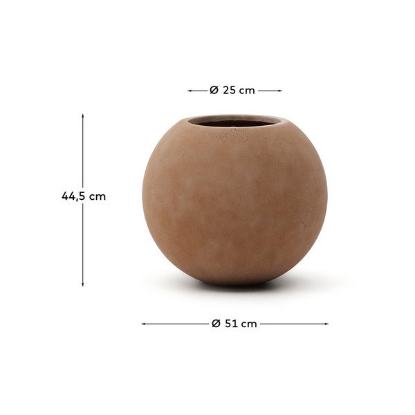 Betonový obal na květináč ø 51 cm Solna – Kave Home-image-3