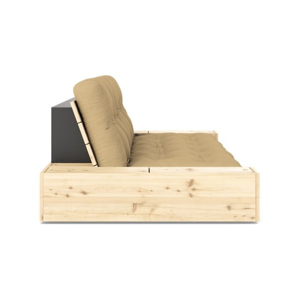 Rozkládací pohovka v hořčicové barvě 244 cm Base – Karup Design-image-3
