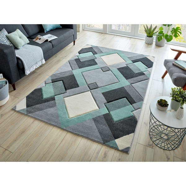 Zelený/šedý koberec 160x230 cm Nimbus – Flair Rugs-image-4