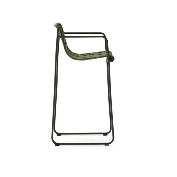 Zelená kovová zahradní barová židle Maurina – Kave Home-image-3