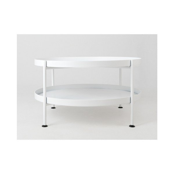 Bílý konferenční stolek Custom Form Hanna, ⌀ 60 cm-image-2