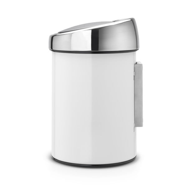 Bílý dotykový ocelový odpadkový koš 3 l Touch Bin – Brabantia