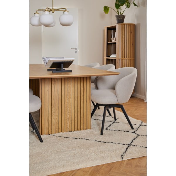 Jídelní stůl s deskou v dubovém dekoru 100x210 cm Colima – Actona-image-3