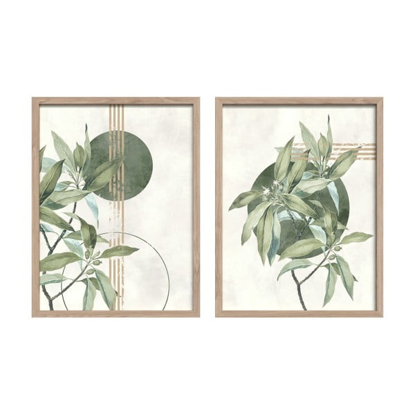 Obrazy v sadě 2 ks 30x40 cm Green – Styler