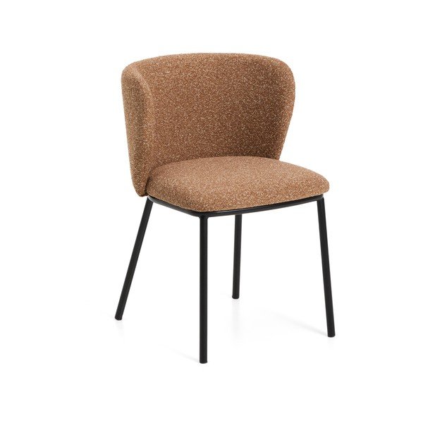 Čalouněné jídelní křeslo v terakotové barvě Ciselia – Kave Home