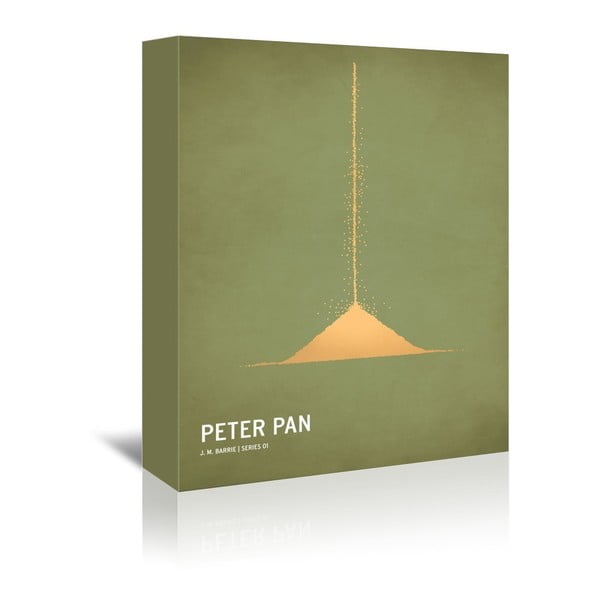 Obraz na plátně Peter Pan With Text od Christiana Jacksona