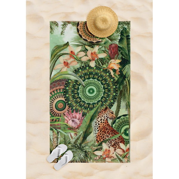 Zelená plážová osuška 100x180 cm – HIP-image-1