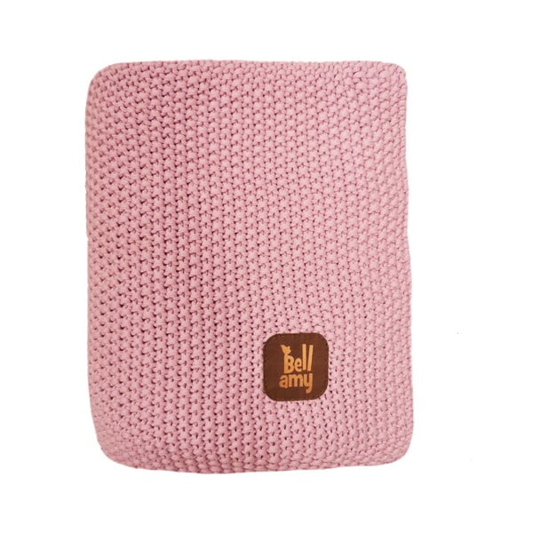 Růžová bavlněná dětská deka 100x80 cm Rosy - BELLAMY