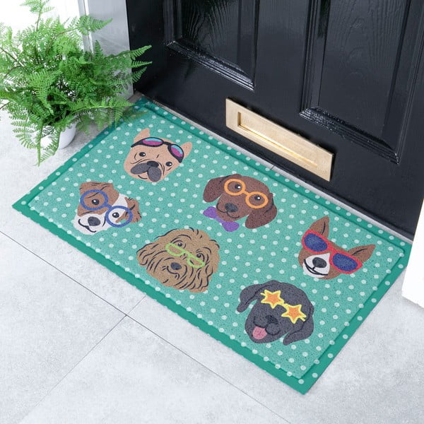 Rohožka 40x70 cm Dogs on Polka Dots – Artsy Doormats-image-1