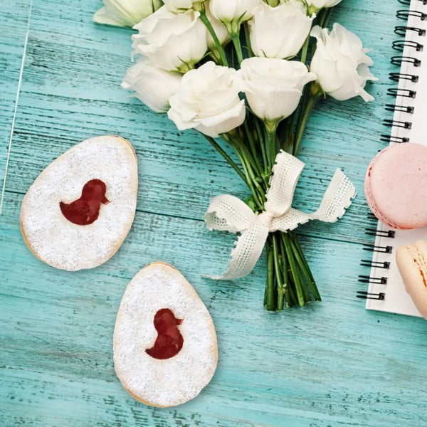 Sada 2 nerezových velikonočních vykrajovátek Orion Egg-image-2