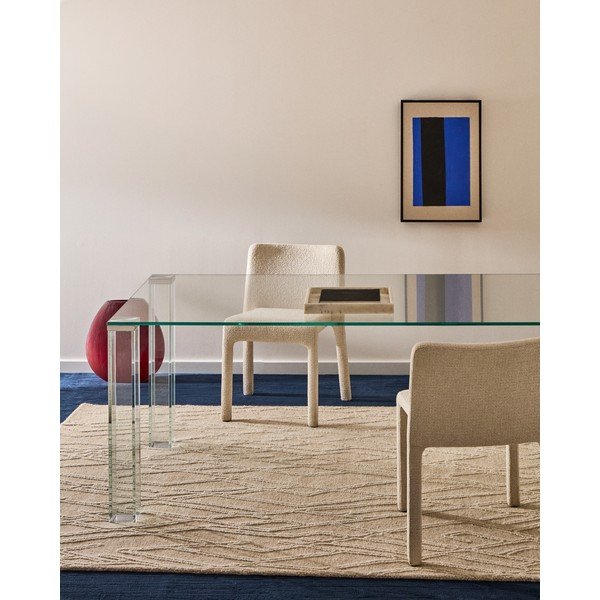 Skleněný jídelní stůl 100x200 cm Adularia – Kave Home-image-1