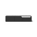 Černý TV stolek v dekoru betonu 180x38 cm Verone – TemaHome