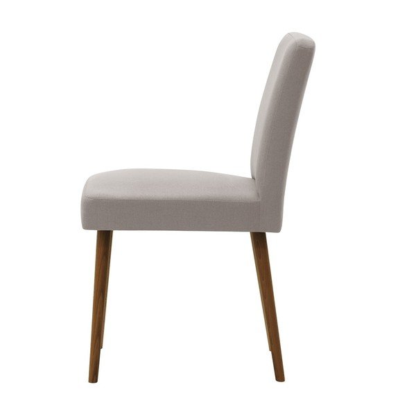 Šedohnědá židle s tmavě hnědými nohami z bukového dřeva Ted Lapidus Maison Fragrance-image-2