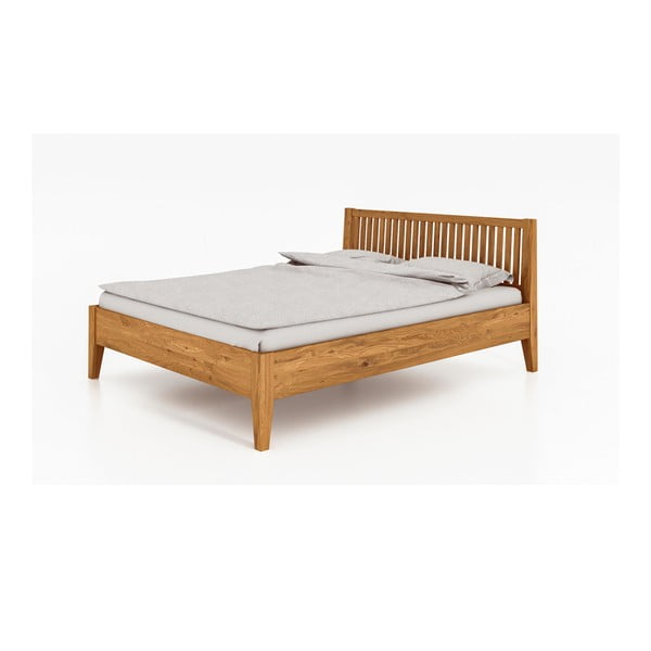 Dvoulůžková postel z dubového dřeva 180x200 cm Odys - The Beds-image-3