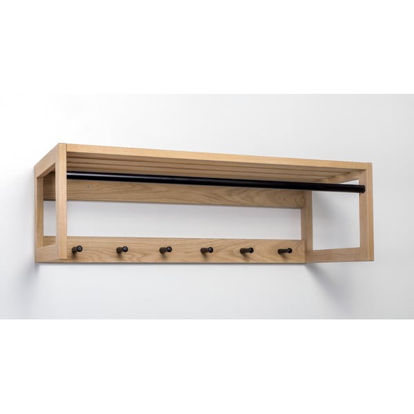 Nástěnná police z masivního dubového dřeva Woodman Slussen Puro-image-3
