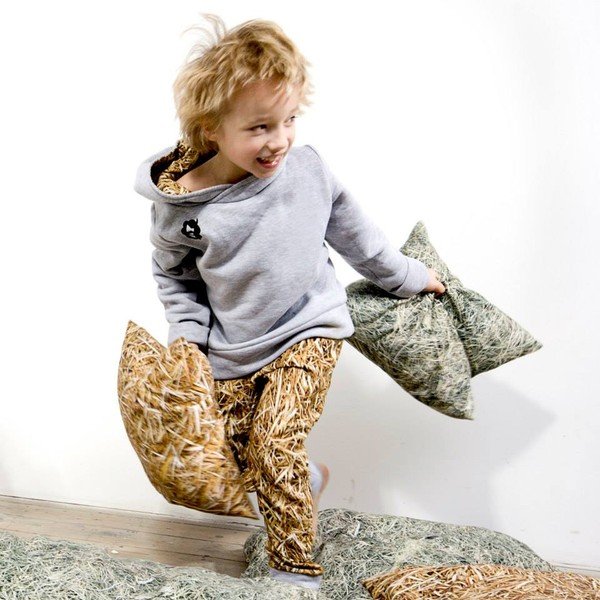 Povlak na polštář s příměsí bavlny a s pohankovou výplní Foonka Seno, 50 x 30 cm-image-3