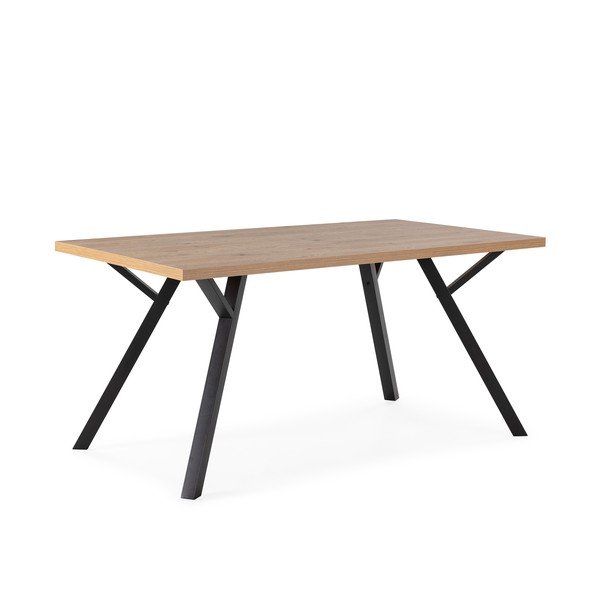 Jídelní stůl s deskou z dubového dřeva v přírodní barvě 90x160 cm Marion – Marckeric-image-2