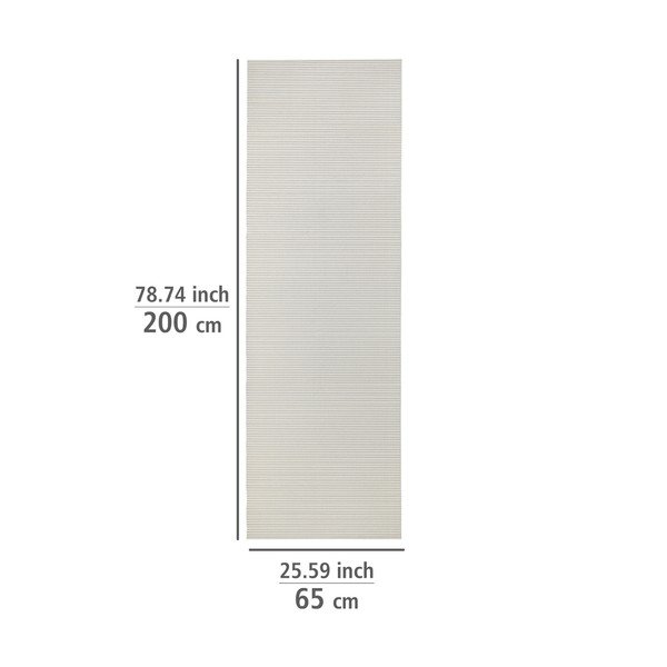 Béžová koupelnová předložka Wenko Soft Foam, 65 x 200 cm-image-4
