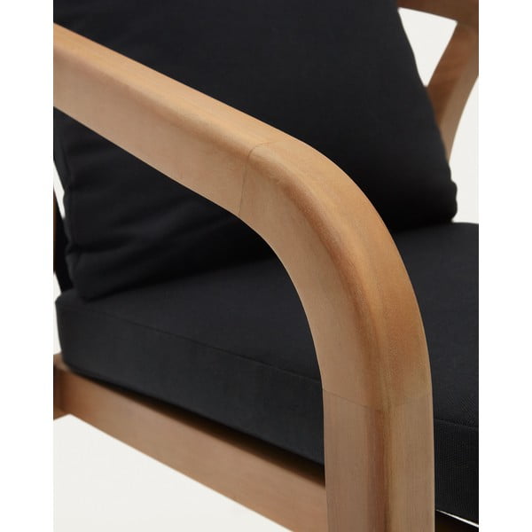 Jídelní židle v černo-přírodní barvě v sadě 4 ks Malaret – Kave Home-image-4