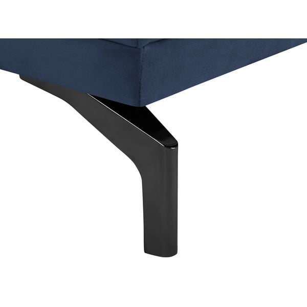 Tmavě modrá pohovka s podnožím v černé barvě Windsor & Co Sofas Jupiter-image-4
