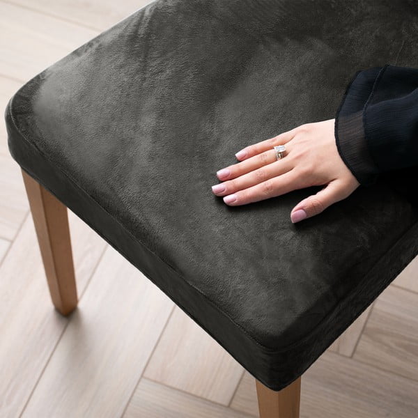 Šedé napínací potahy v sadě 4 ks na židli 48 cm Sento – Restilo-image-1