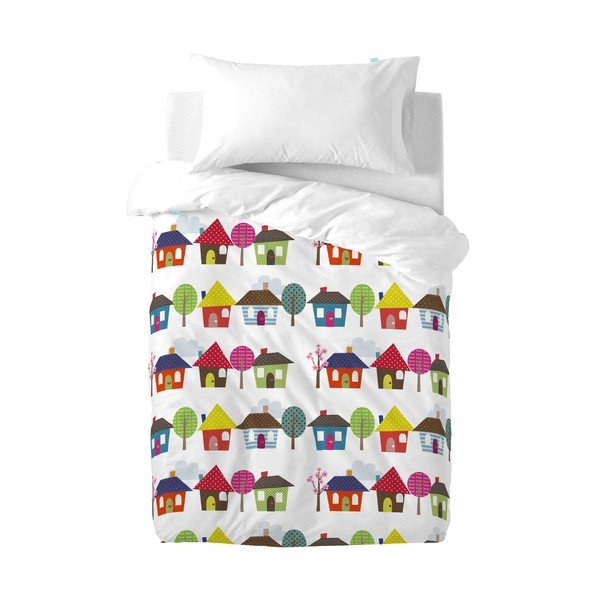 Povlak na peřinu a polštář Mr. Fox Happy Homes, 100 x 120 cm