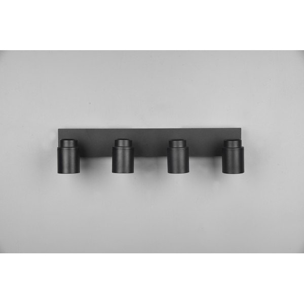 Matně černé kovové bodové svítidlo 19x52 cm Angelo – Trio-image-2