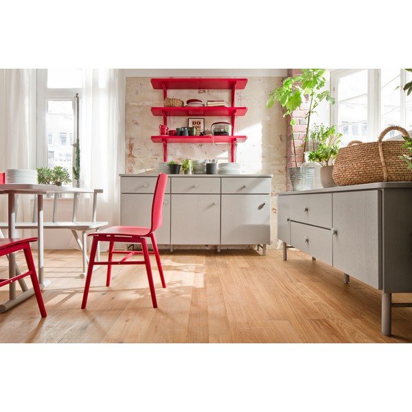 Červená nástěnná police Tenzo Grain-image-4